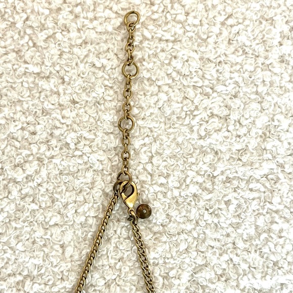 J. Crew β’ gold triangle fringe chain link adjustable necklace - Picture 6 of 10